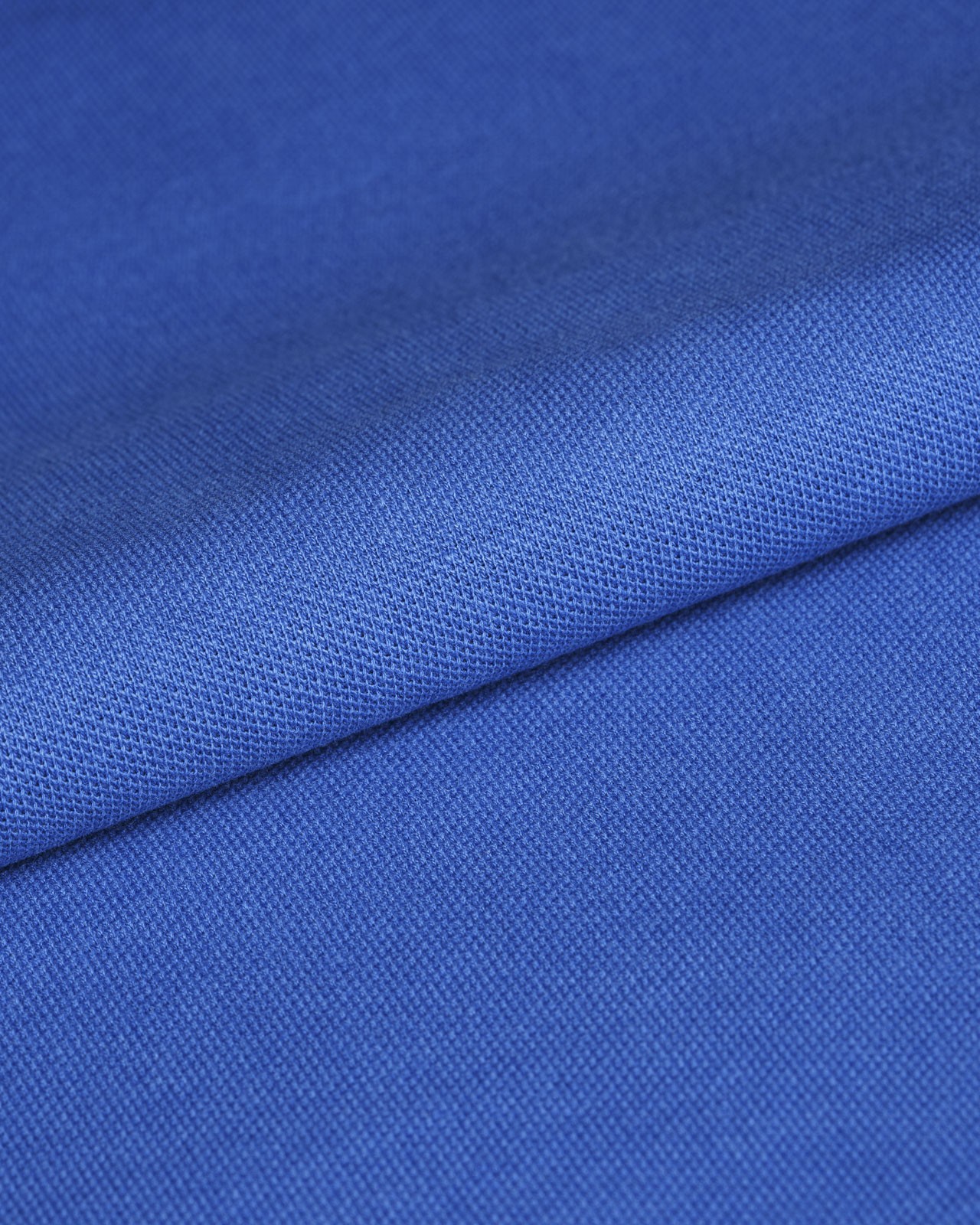 Polo piqué avec poche grande taille bleu