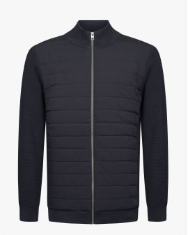 Gilet zippé grande taille bleu marine