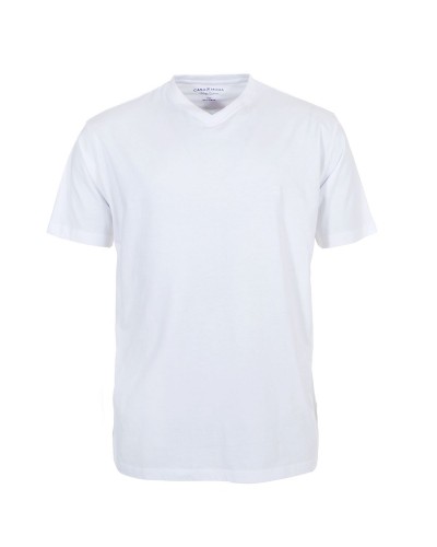Lot de 2 T-Shirts blancs col V pour Homme Fort du 2XL au 6XL