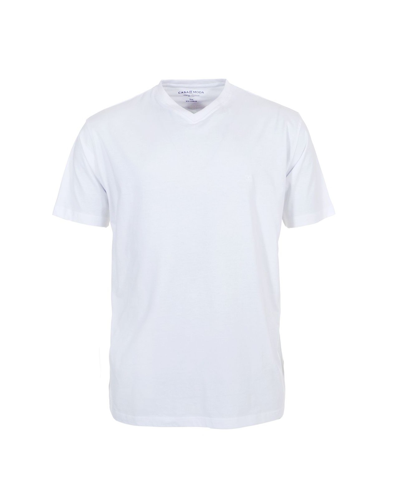 Lot de 2 T-Shirts blancs col V pour Homme Fort du 2XL au 6XL