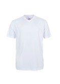 Lot de 2 T-Shirts blancs col V pour Homme Fort du 2XL au 6XL