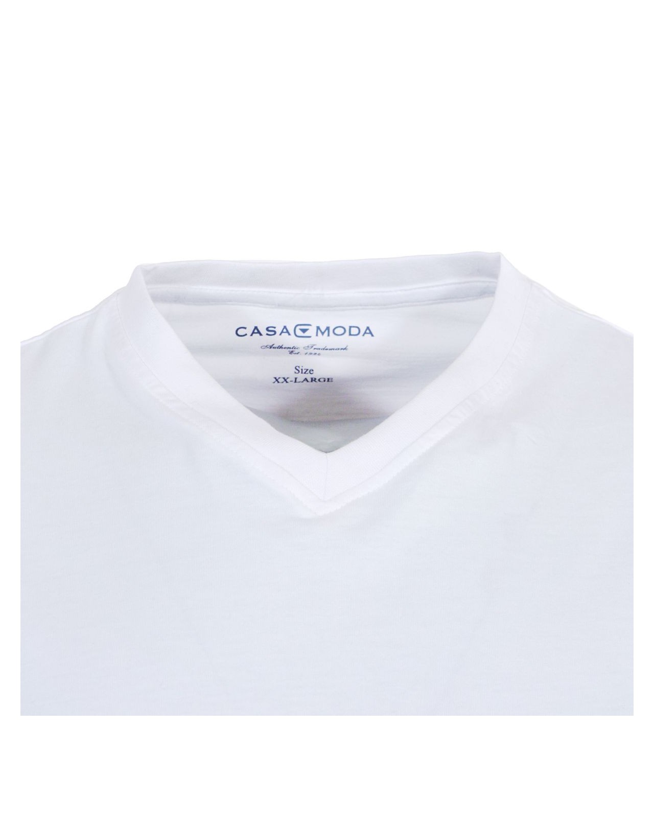 Lot de 2 T-Shirts blancs col V pour Homme Fort du 2XL au 6XL