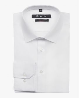 Chemise popeline manches extra-longues 72 cm blanc