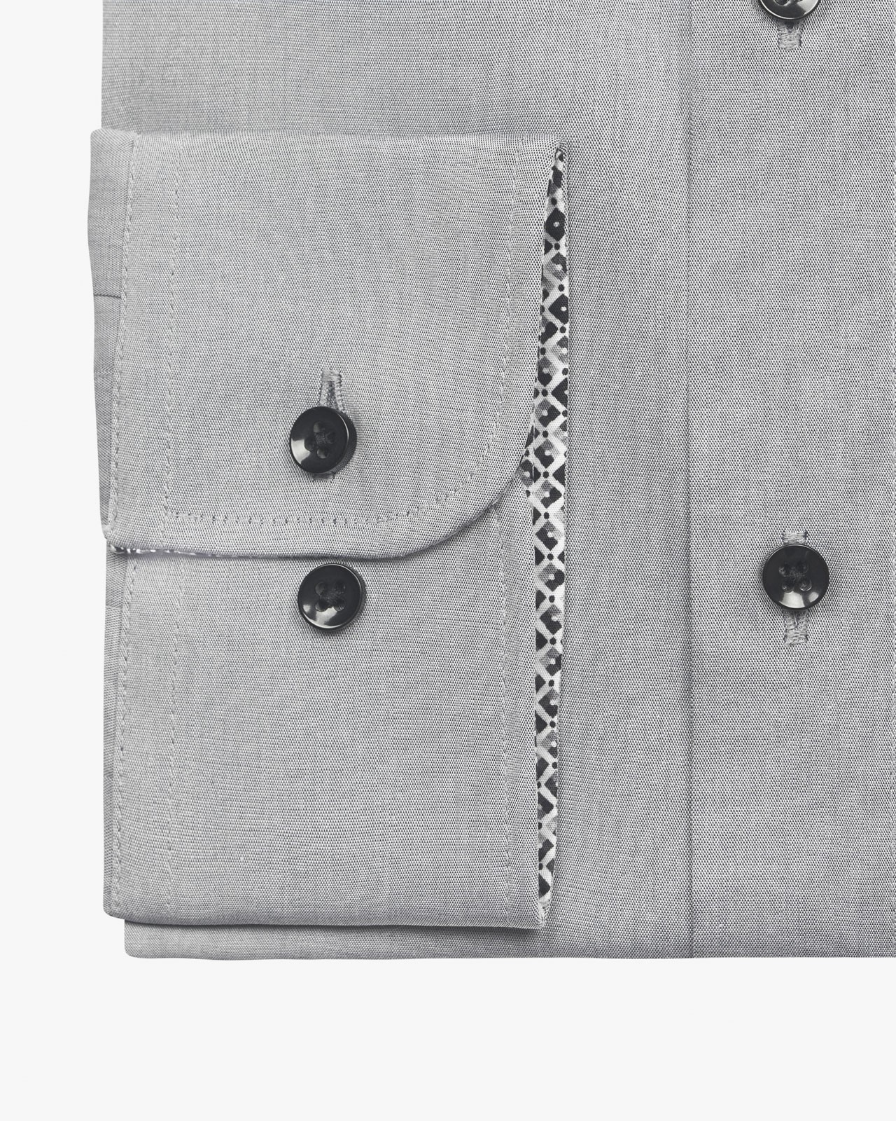 Chemise popeline non iron manches extra-longues 72 cm gris