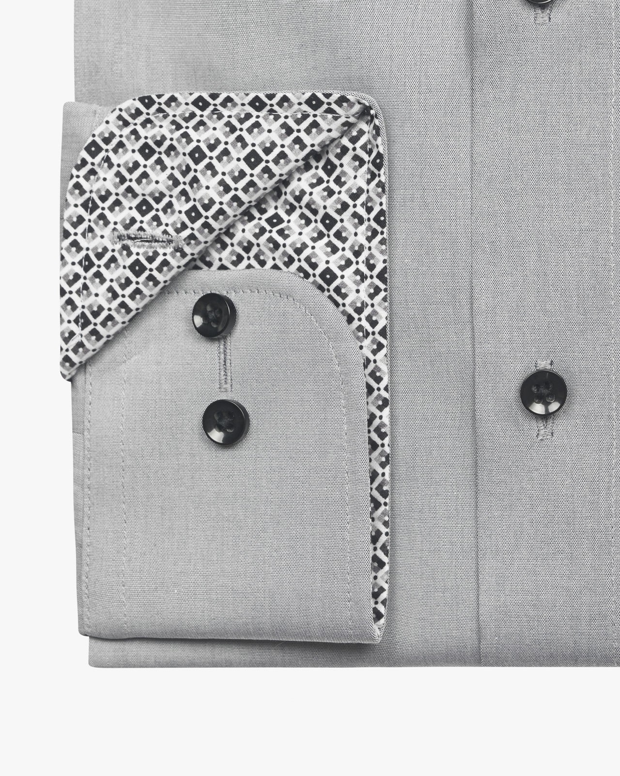 Chemise popeline non iron manches extra-longues 72 cm gris