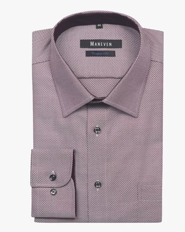 Chemise dobby non iron grande taille rouge