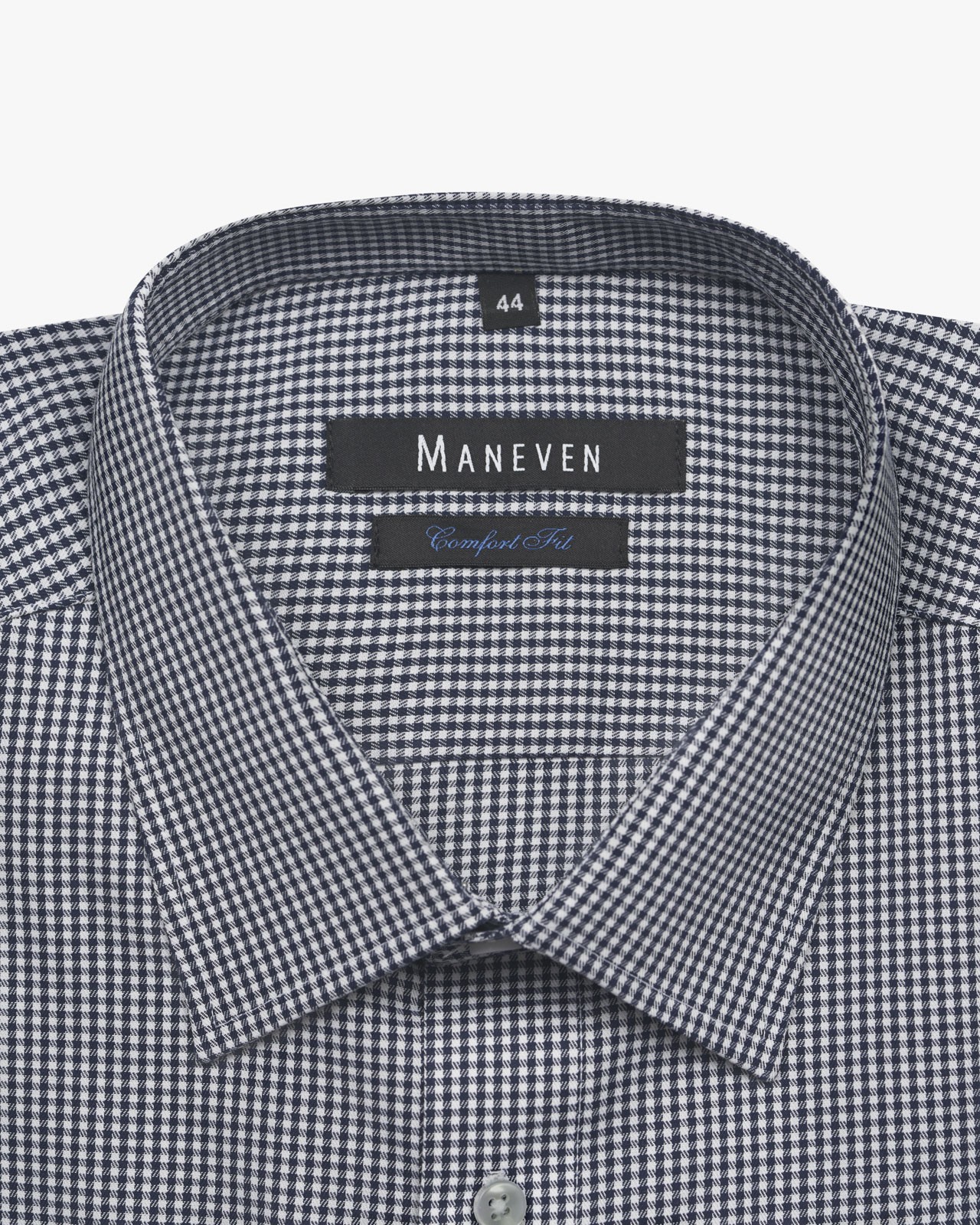 Chemise vichy non iron grande taille bleu marine