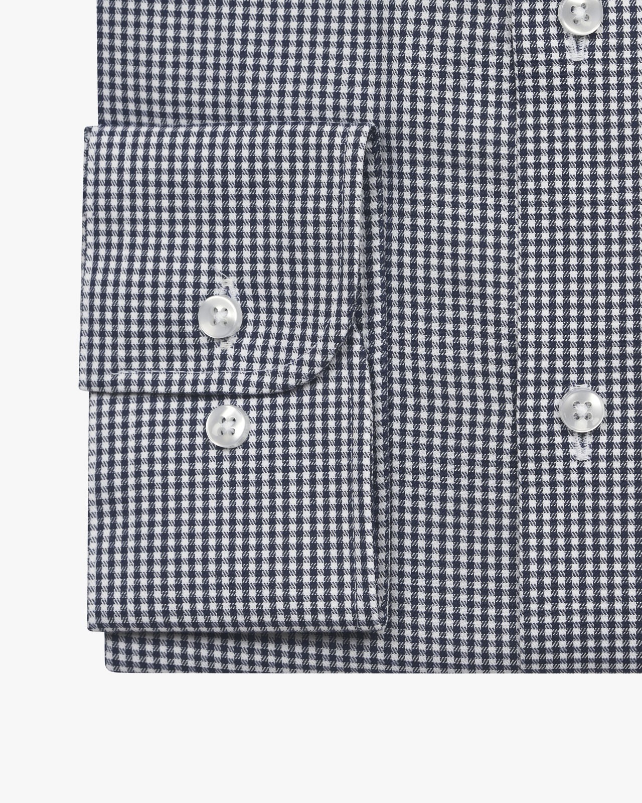 Chemise vichy non iron grande taille bleu marine