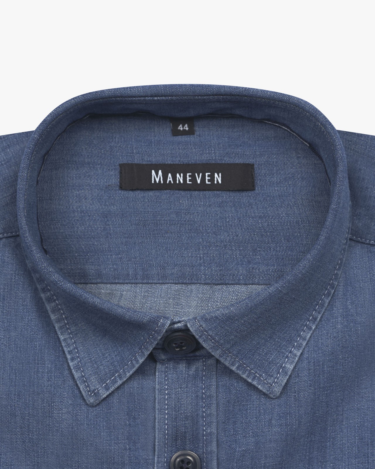 Chemise denim grande taille bleu clair