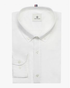 Chemise oxford grande taille blanc