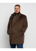 Manteau grande taille marron