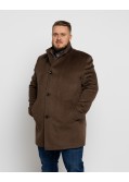 Manteau grande taille marron