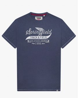 Tee shirt Springfield grande taille bleu