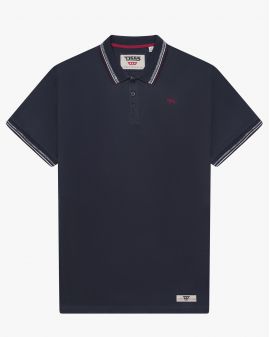 Polo piqué grande taille bleu marine