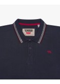 Polo piqué grande taille bleu marine