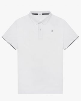 Polo grande taille blanc