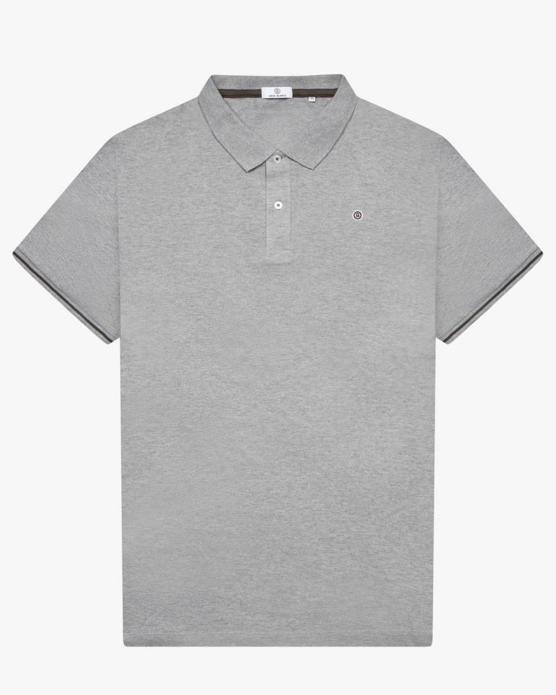 Polo grande taille gris