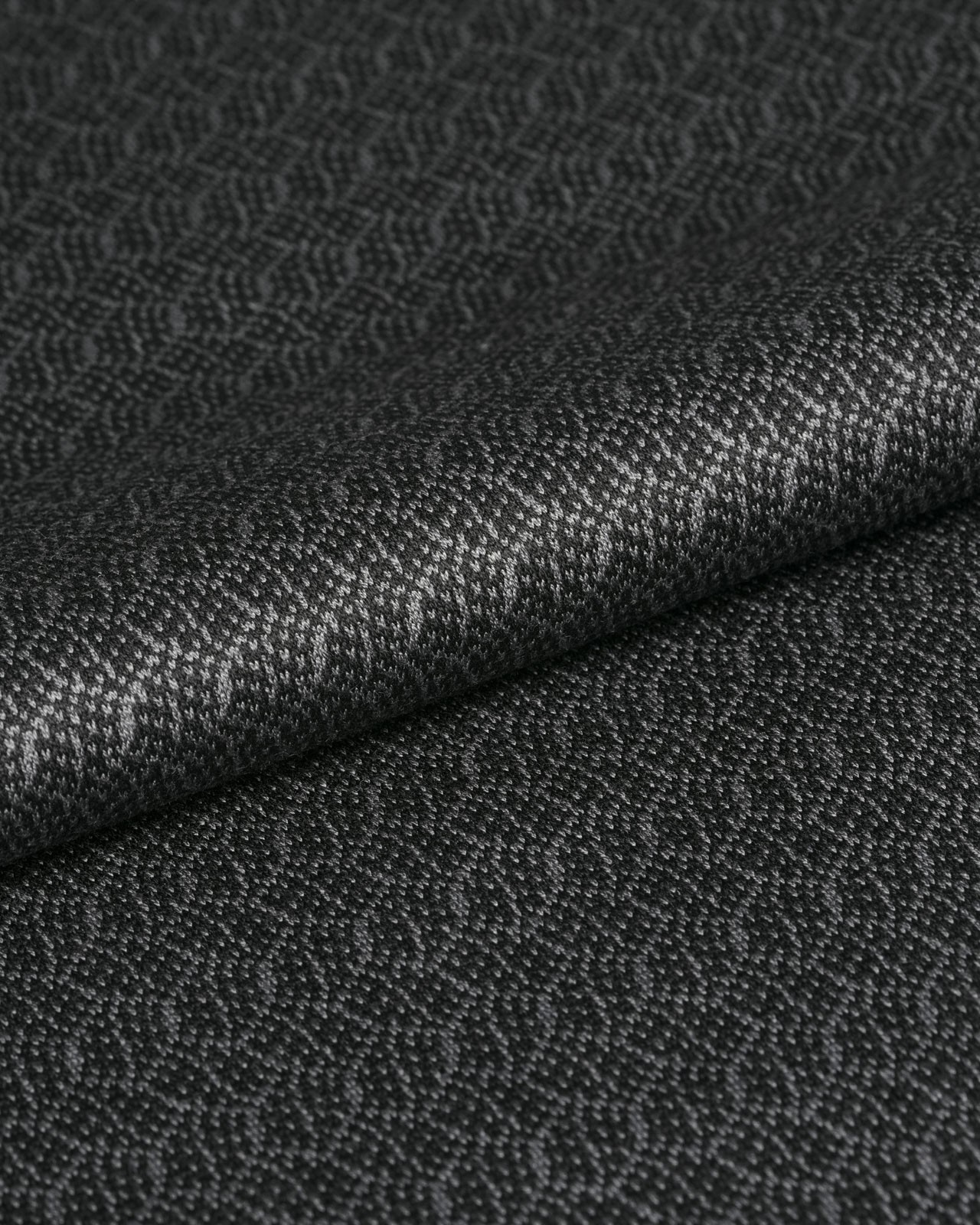 Polo manches longues mercerisé grande taille noir