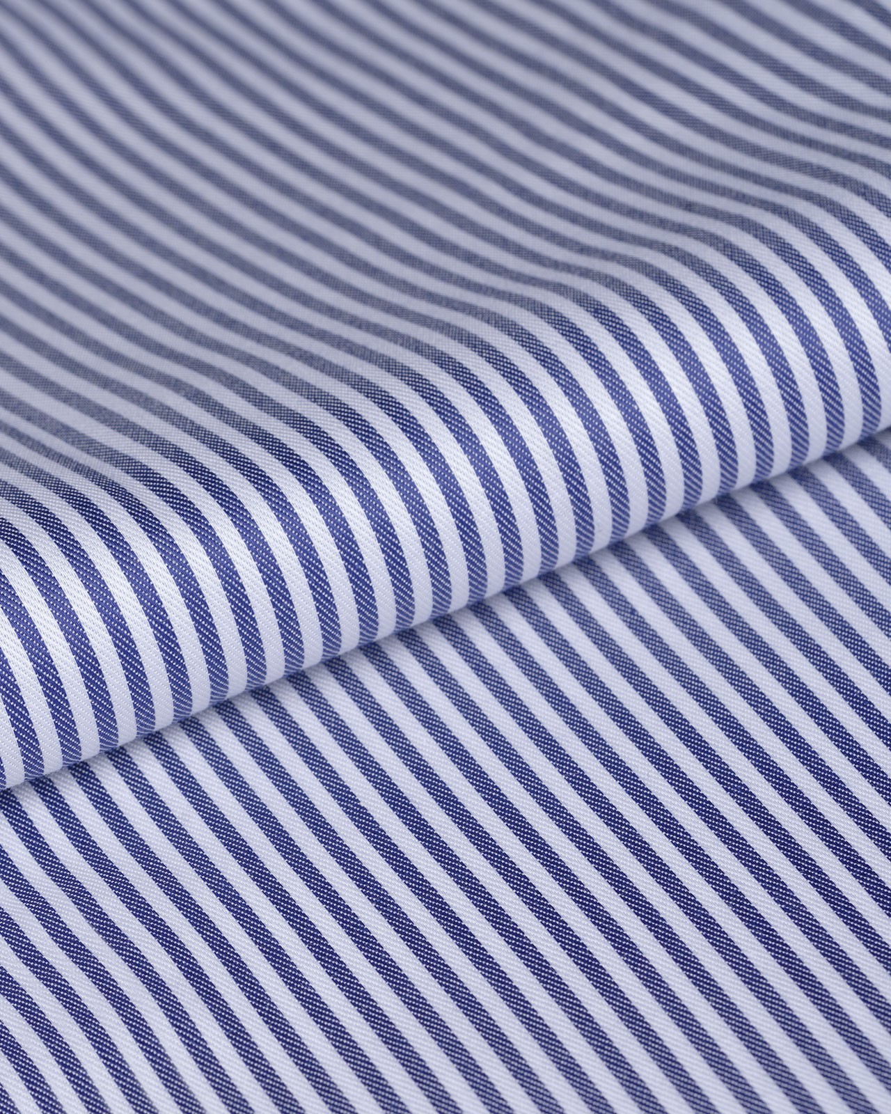 Chemise rayures bâton non iron manches extra-longues 72 cm bleu marine