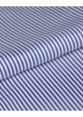 Chemise rayures bâton non iron manches extra-longues 72 cm bleu marine