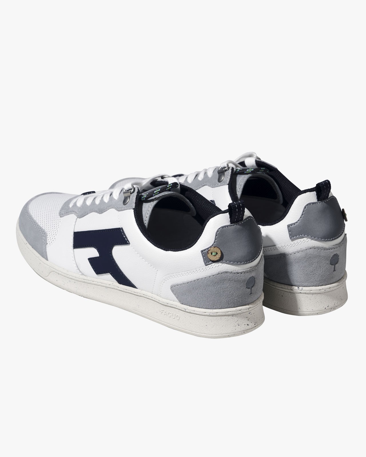 Sneakers Hazel réfléchissantes grande taille blanc