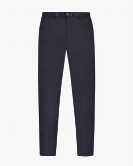 Pantalon taille élastique grande taille bleu