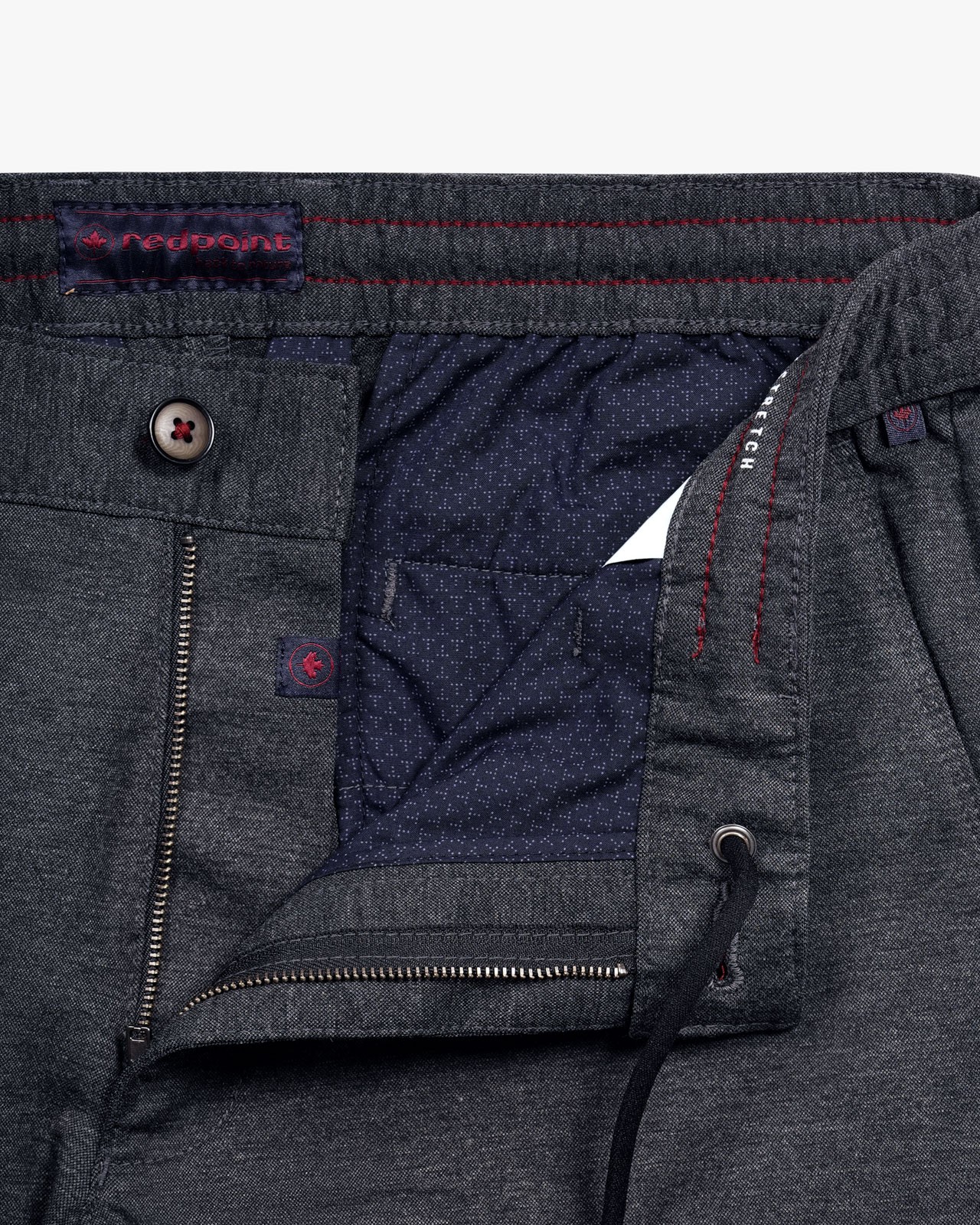 Pantalon taille élastique pour homme grand bleu marine