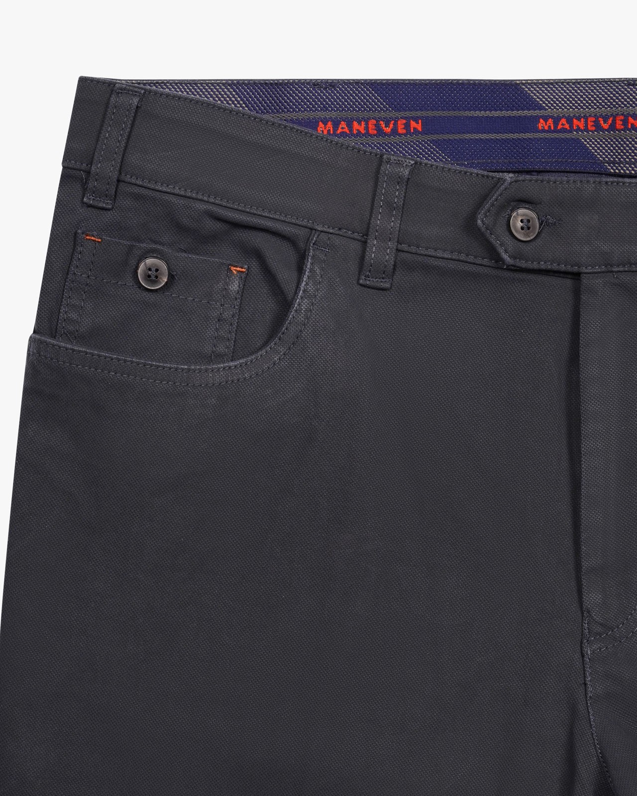 Pantalon chino grande taille bleu marine