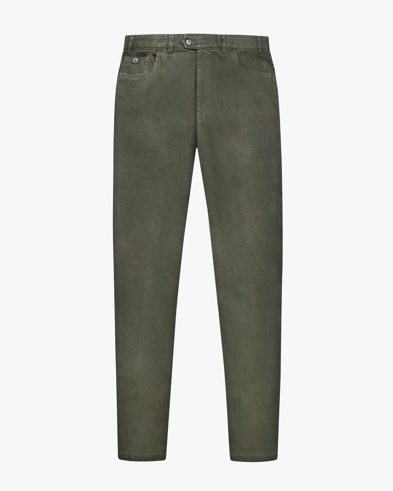 Pantalon chino grande taille vert foncé