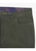 Pantalon chino grande taille vert foncé