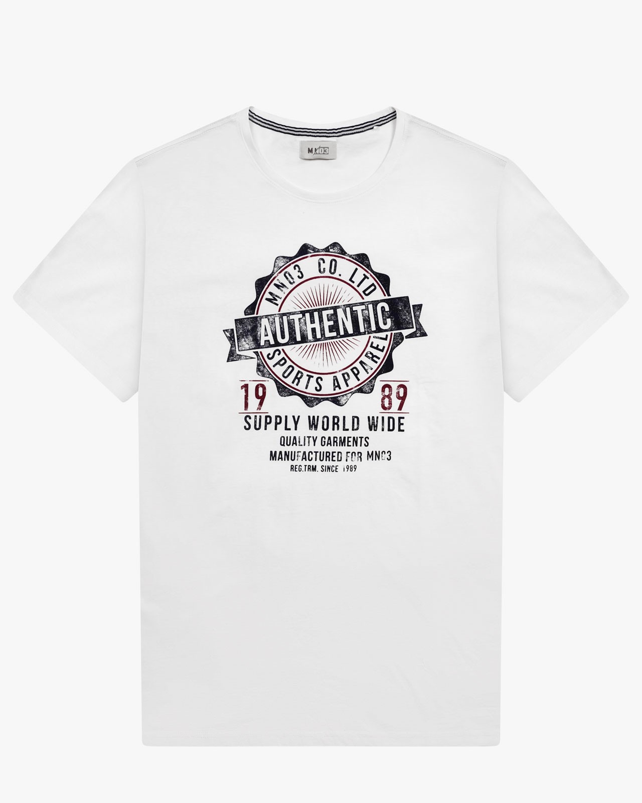 Tee-shirt imprimé grande taille blanc cassé