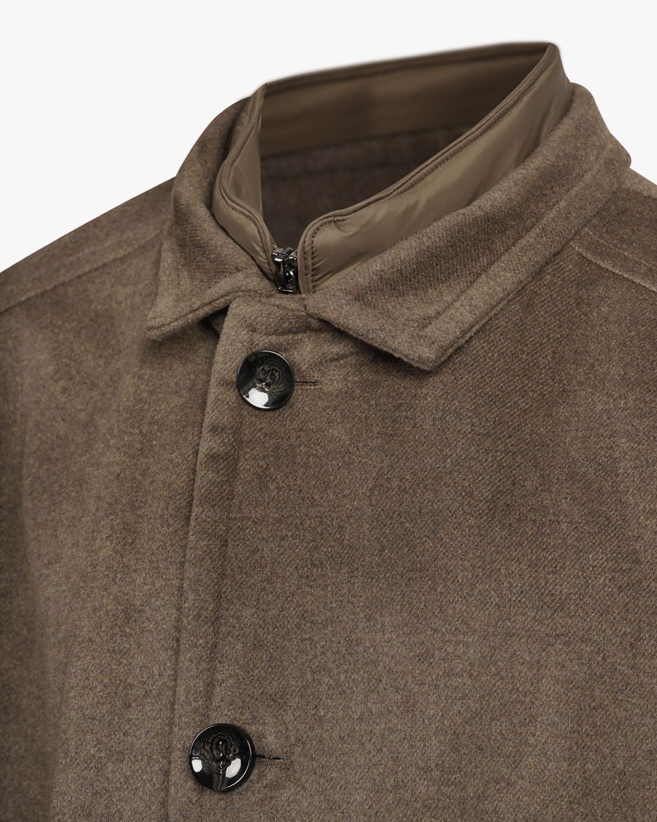 Manteau grande taille marron