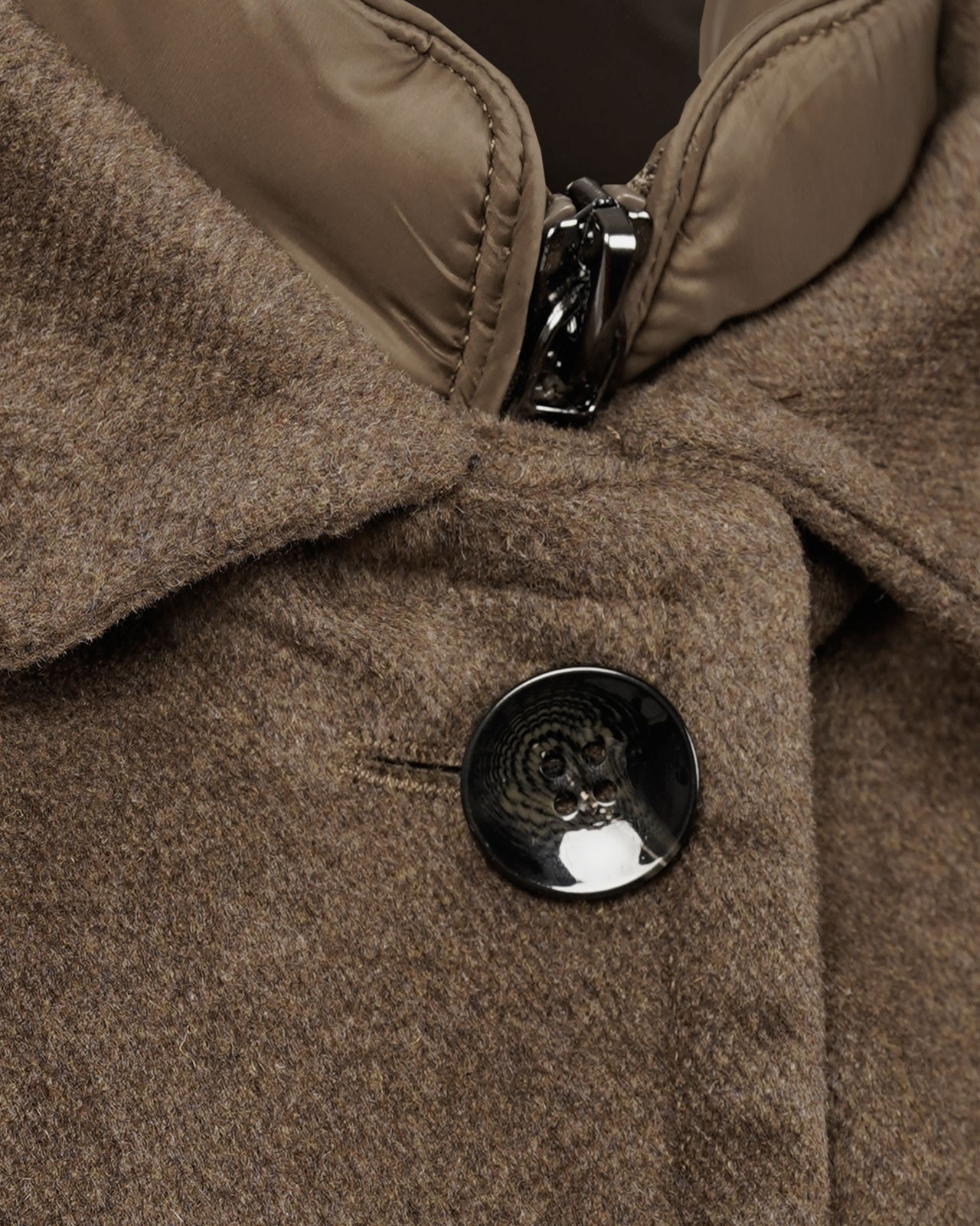 Manteau grande taille marron