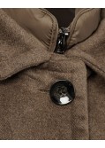 Manteau grande taille marron
