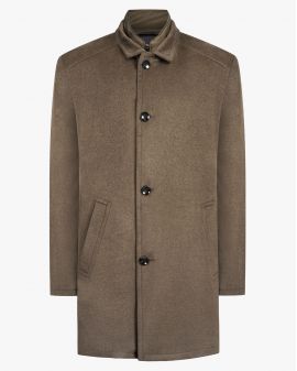 Manteau grande taille marron