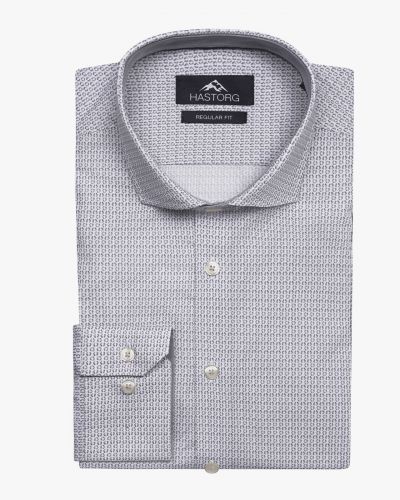 Chemise city easy care grande taille gris clair