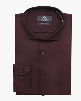 Chemise twill non iron grande taille rouge