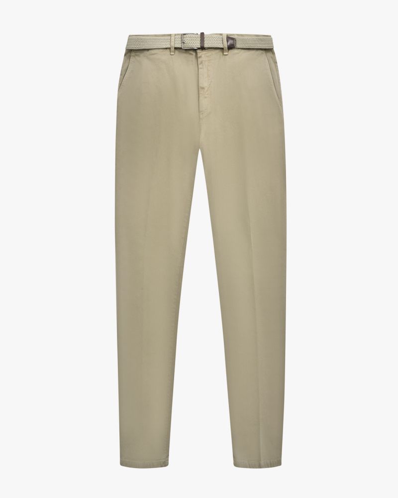 Pantalon chino avec ceinture grande taille beige clair