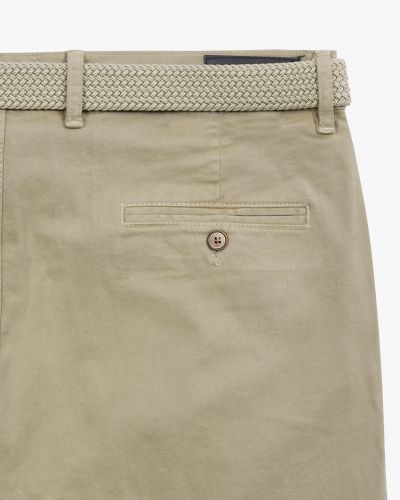 Pantalon chino avec ceinture grande taille beige clair