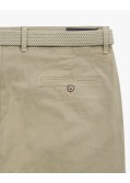 Pantalon chino avec ceinture grande taille beige clair