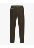 Pantalon chino en velours grande taille marron