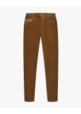 Pantalon chino en velours grande taille cognac