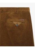 Pantalon chino en velours grande taille cognac