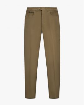 Pantalon chino twill grande taille beige foncé