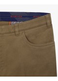 Pantalon chino twill grande taille beige foncé