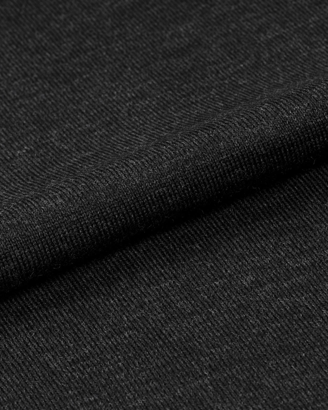 Pull col roulé grande taille mérinos anthracite