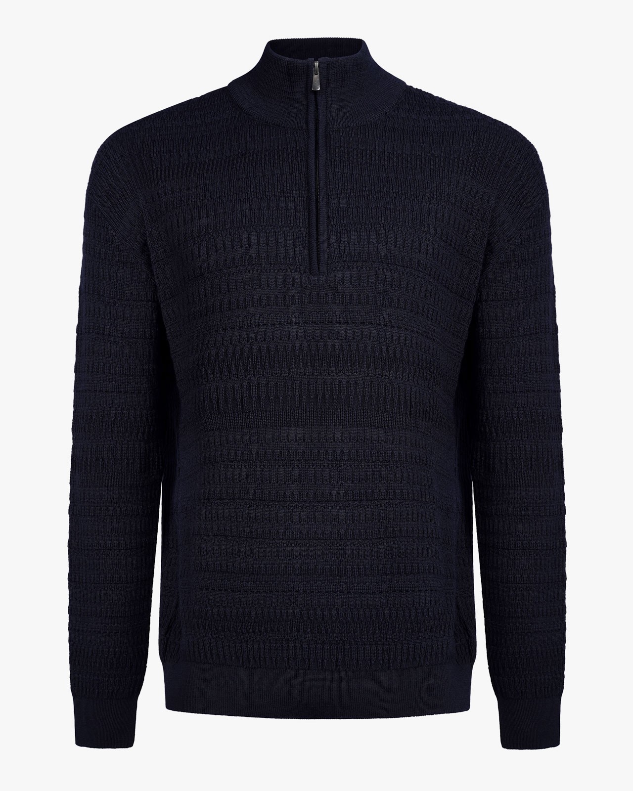 Pull col camionneur grande taille bleu marine