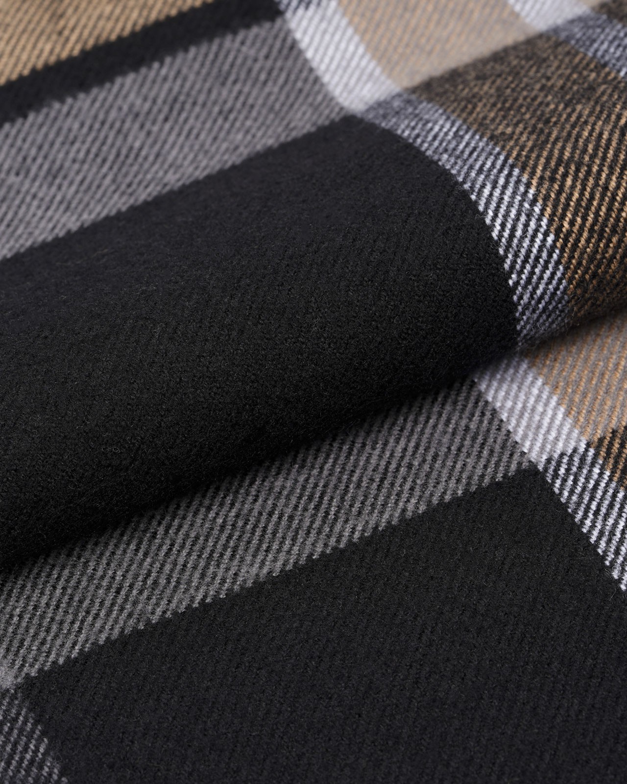 Chermise flanelle à carreaux grande taille beige