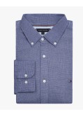 Chemise dobby grande taille bleu marine