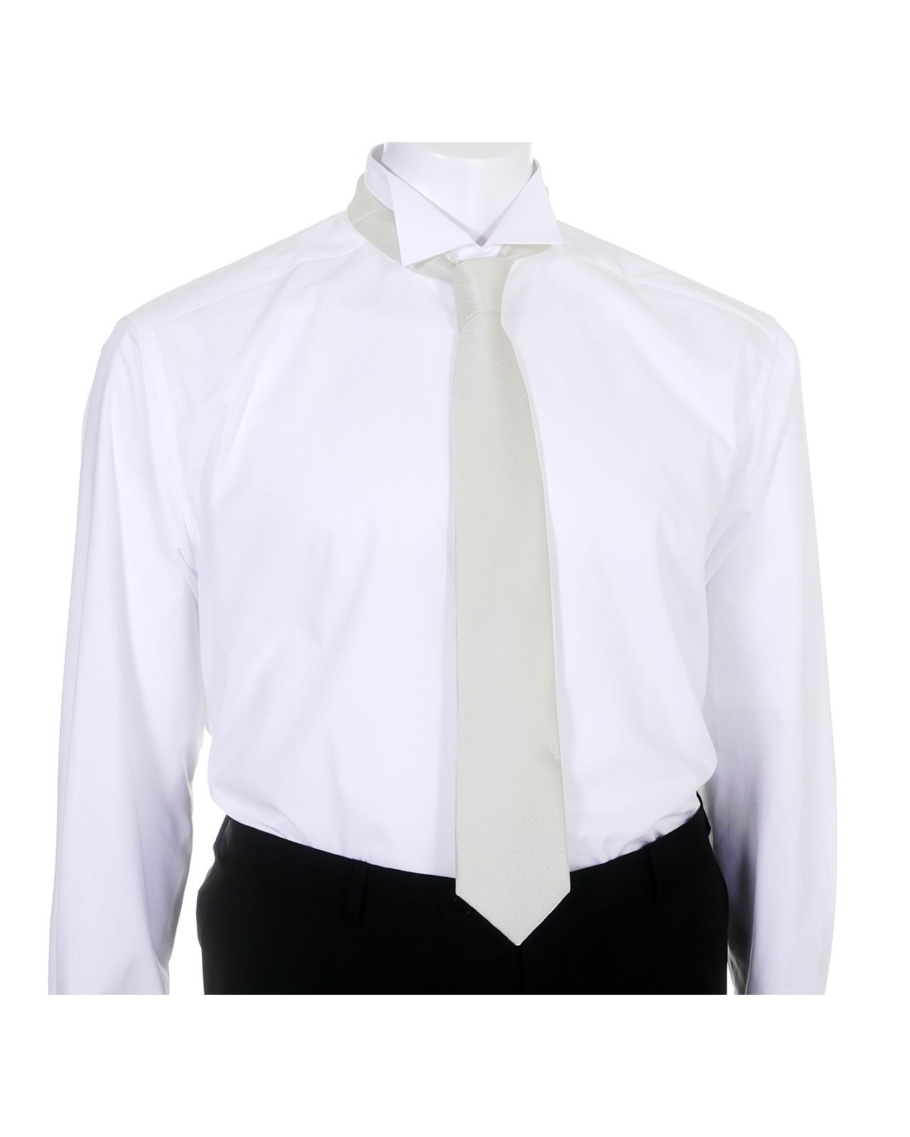 Cravate de cérémonie extra longue ivoire